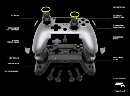索尼推出PS4千元精英手柄：全机可拆